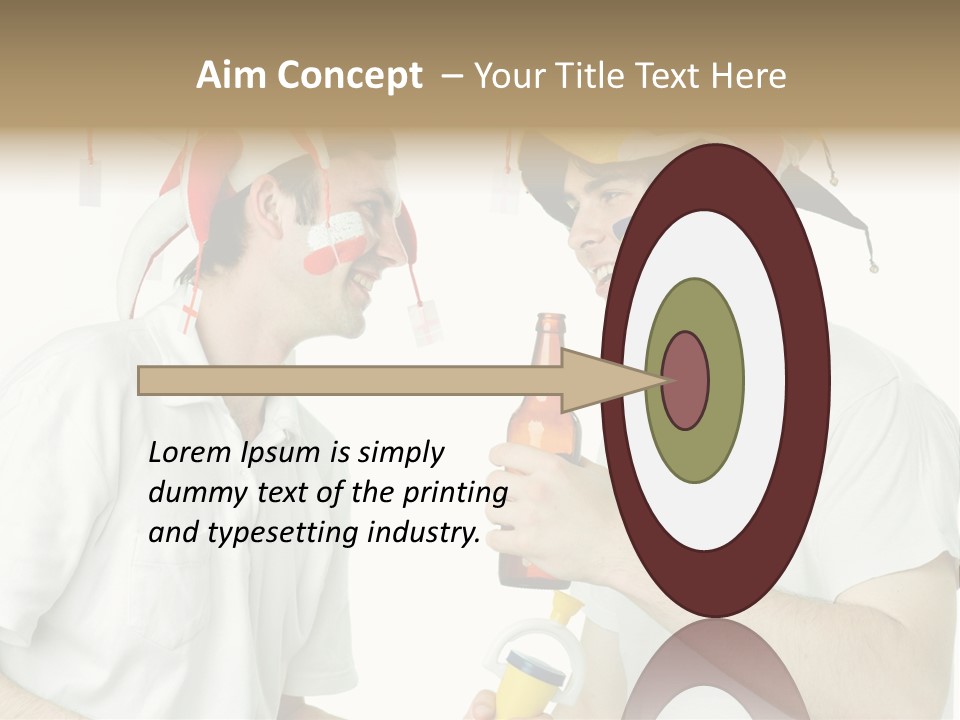 Sport Trumpet Fan PowerPoint Template