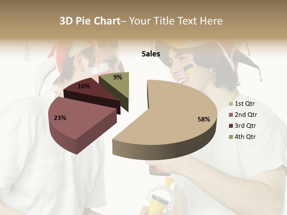 Sport Trumpet Fan PowerPoint Template
