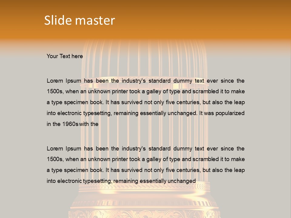 Isolated Captive Prison PowerPoint Template