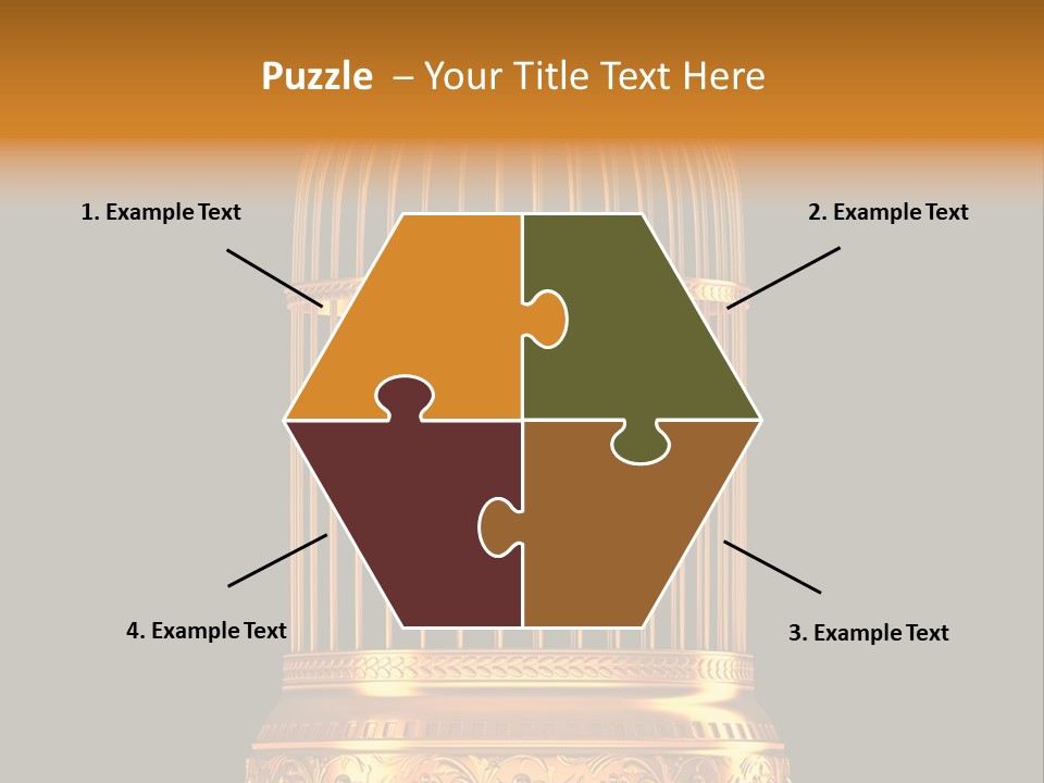 Isolated Captive Prison PowerPoint Template