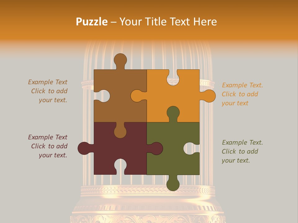 Isolated Captive Prison PowerPoint Template