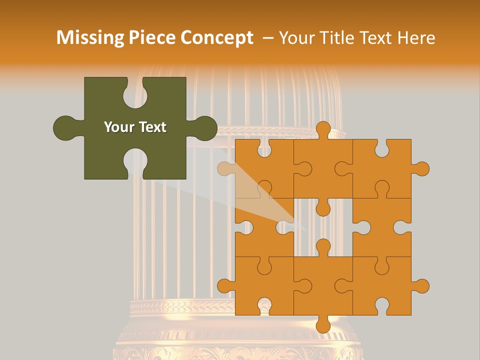 Isolated Captive Prison PowerPoint Template