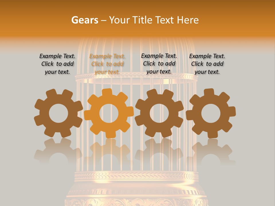 Isolated Captive Prison PowerPoint Template