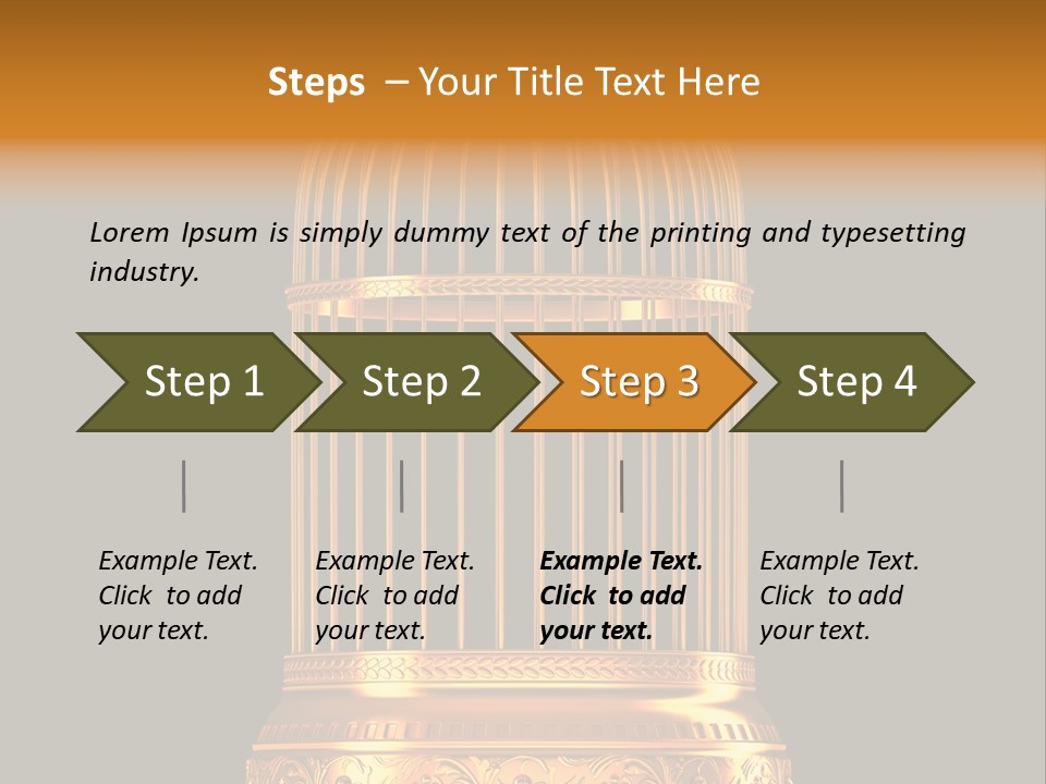 Isolated Captive Prison PowerPoint Template