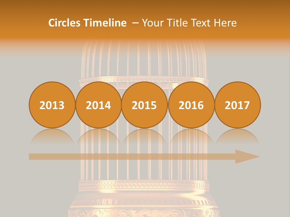 Isolated Captive Prison PowerPoint Template