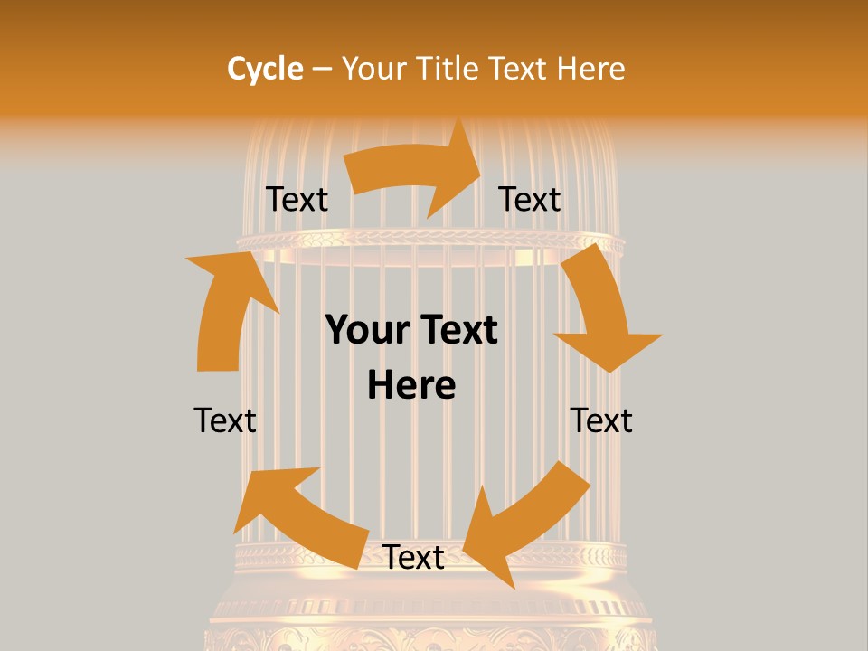 Isolated Captive Prison PowerPoint Template