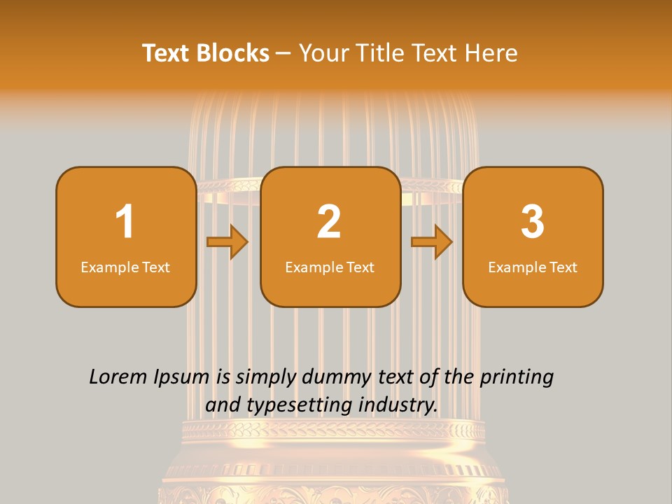 Isolated Captive Prison PowerPoint Template