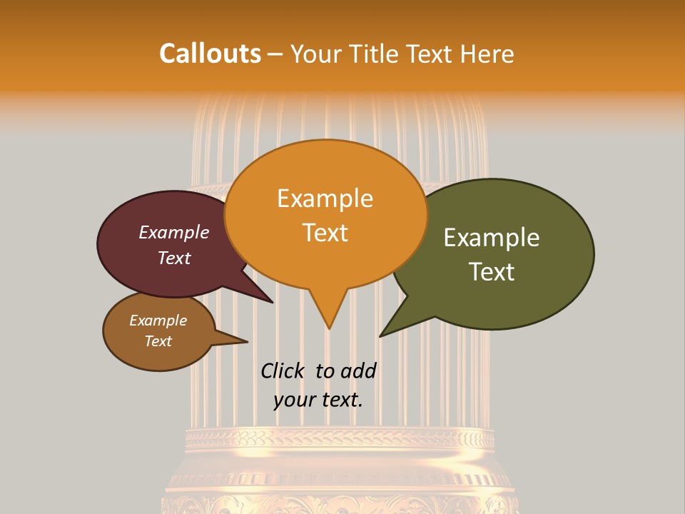 Isolated Captive Prison PowerPoint Template