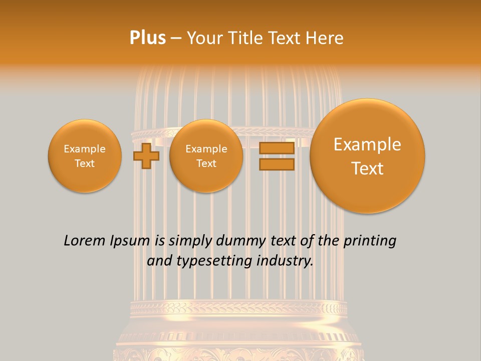 Isolated Captive Prison PowerPoint Template