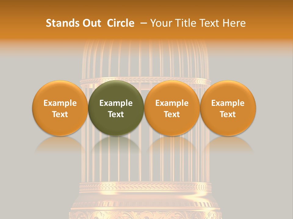 Isolated Captive Prison PowerPoint Template