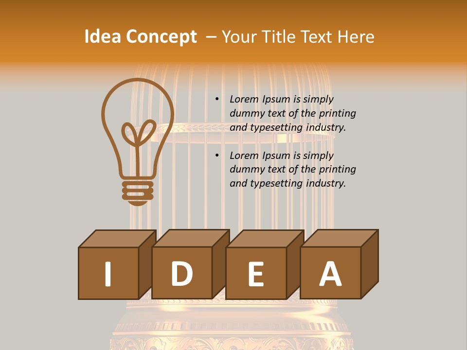 Isolated Captive Prison PowerPoint Template