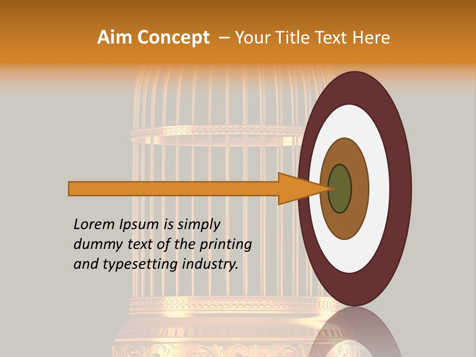 Isolated Captive Prison PowerPoint Template