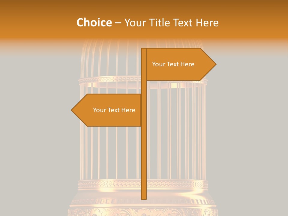 Isolated Captive Prison PowerPoint Template