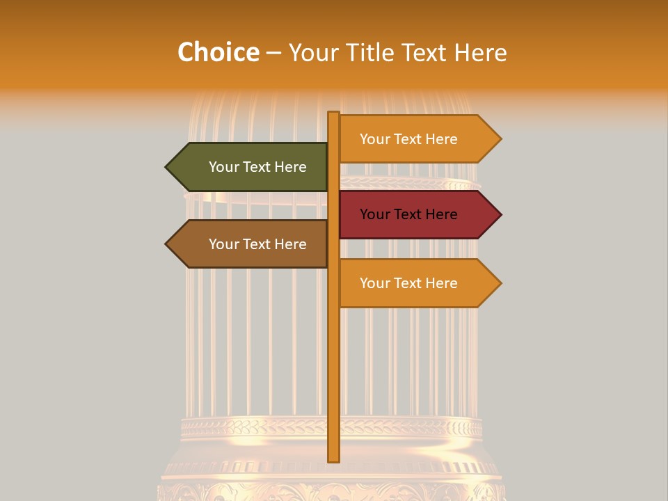 Isolated Captive Prison PowerPoint Template