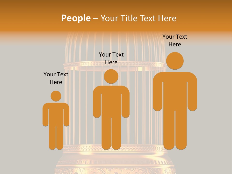 Isolated Captive Prison PowerPoint Template