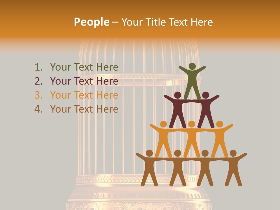 Isolated Captive Prison PowerPoint Template