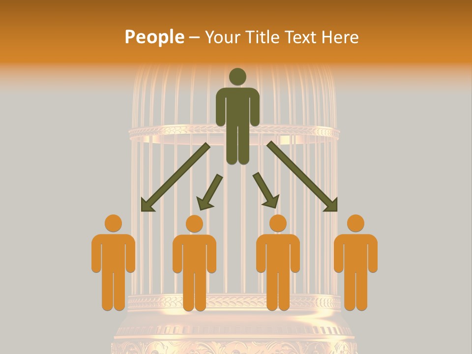 Isolated Captive Prison PowerPoint Template