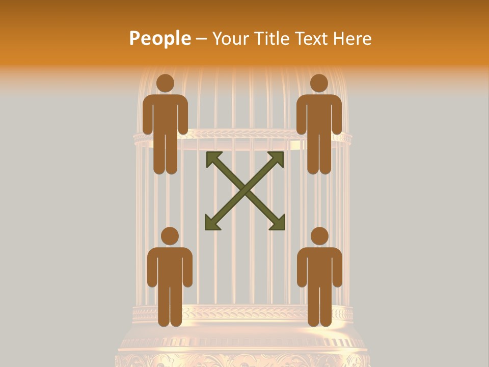Isolated Captive Prison PowerPoint Template