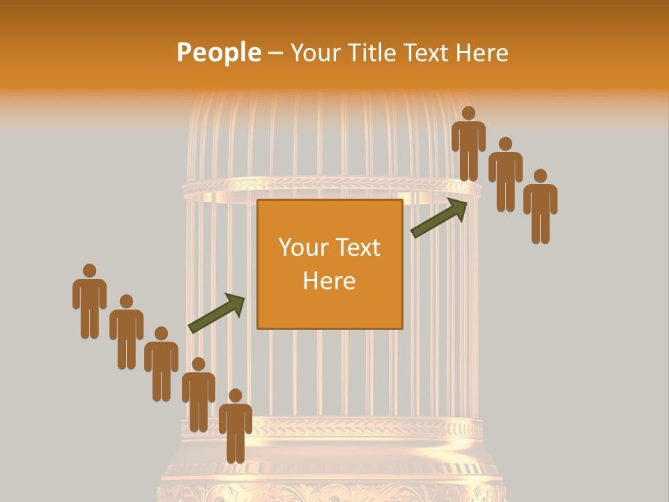 Isolated Captive Prison PowerPoint Template