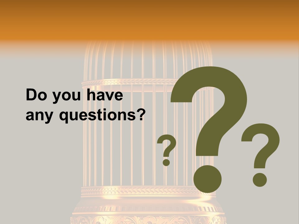 Isolated Captive Prison PowerPoint Template