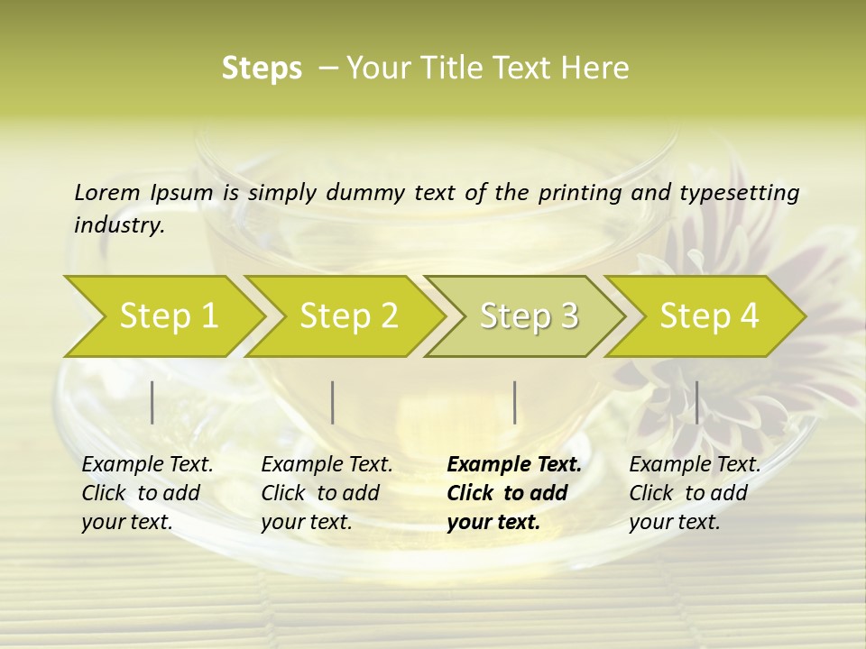 Herbal Beverage Cup PowerPoint Template