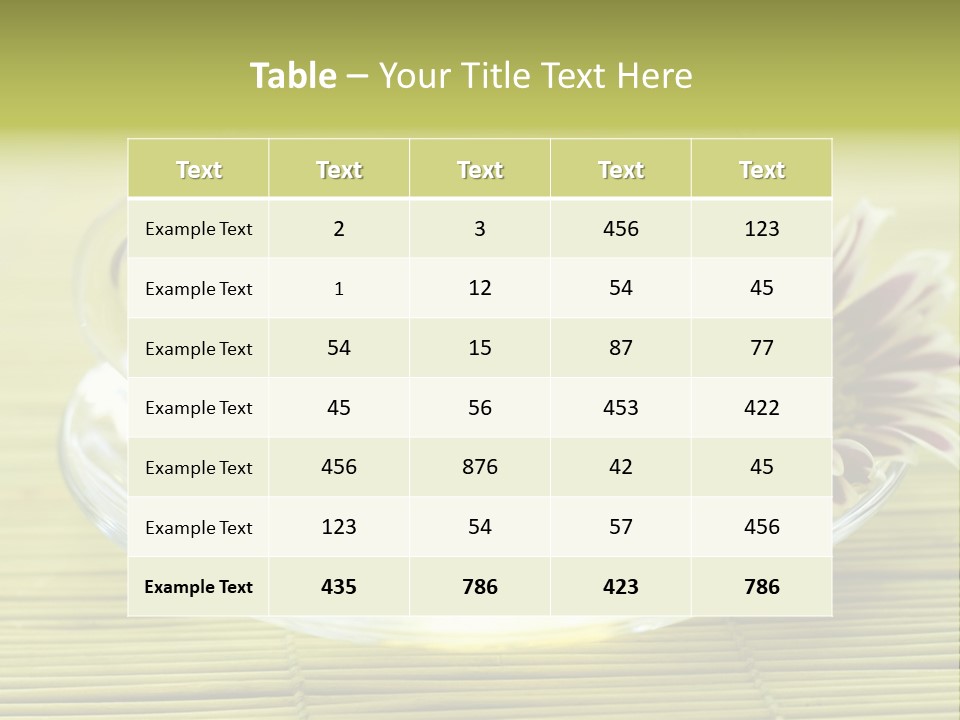 Herbal Beverage Cup PowerPoint Template