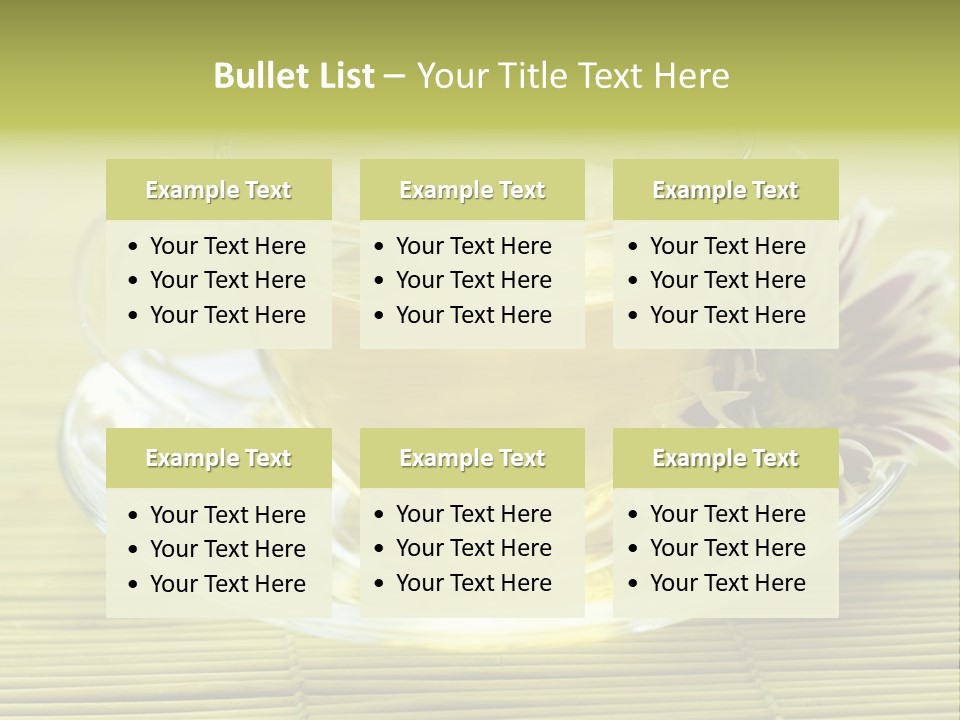 Herbal Beverage Cup PowerPoint Template