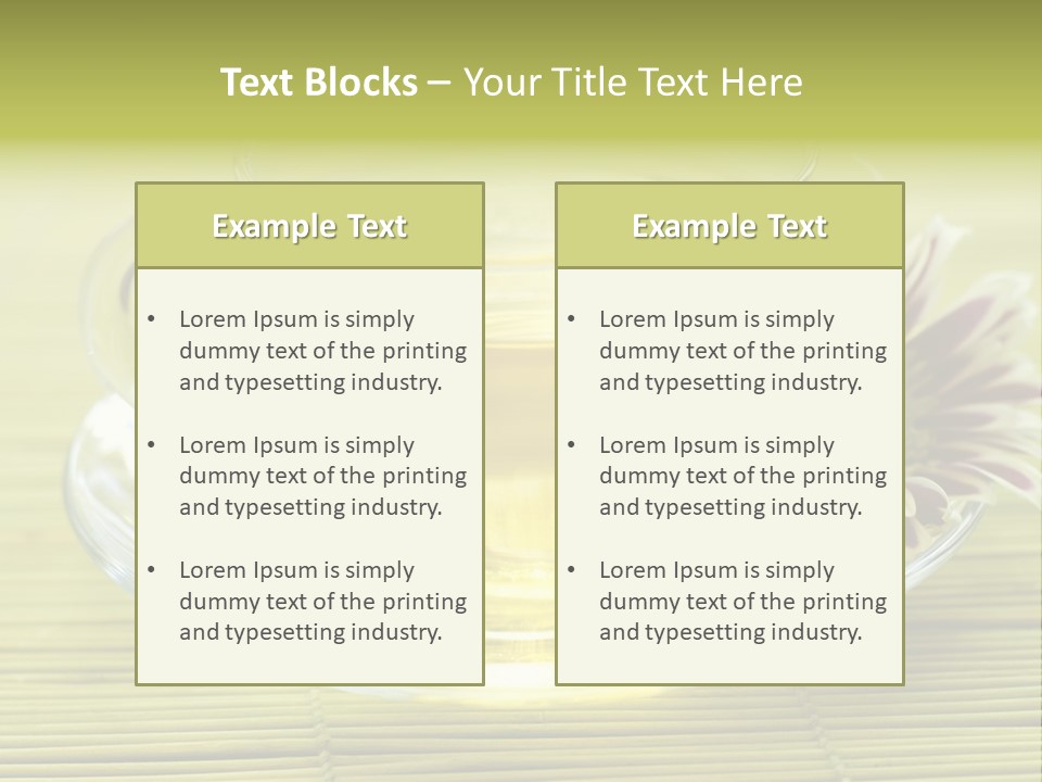 Herbal Beverage Cup PowerPoint Template
