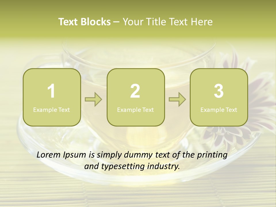 Herbal Beverage Cup PowerPoint Template
