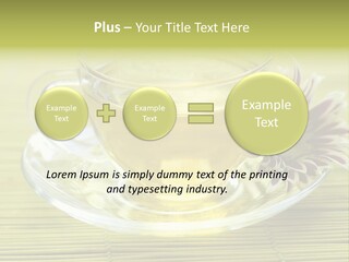 Herbal Beverage Cup PowerPoint Template