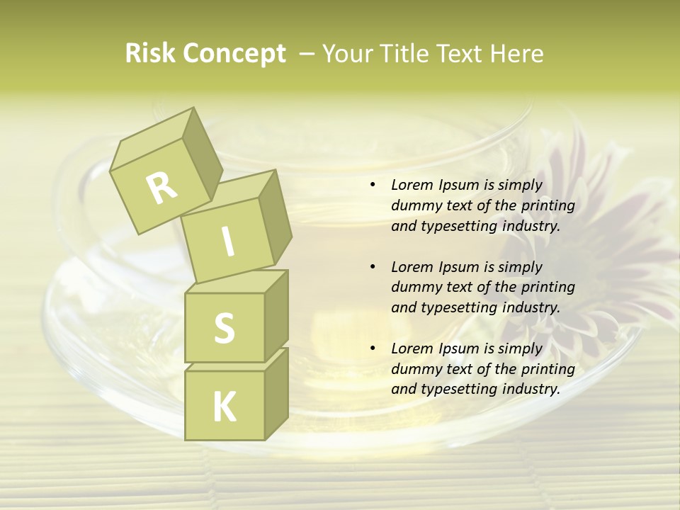 Herbal Beverage Cup PowerPoint Template