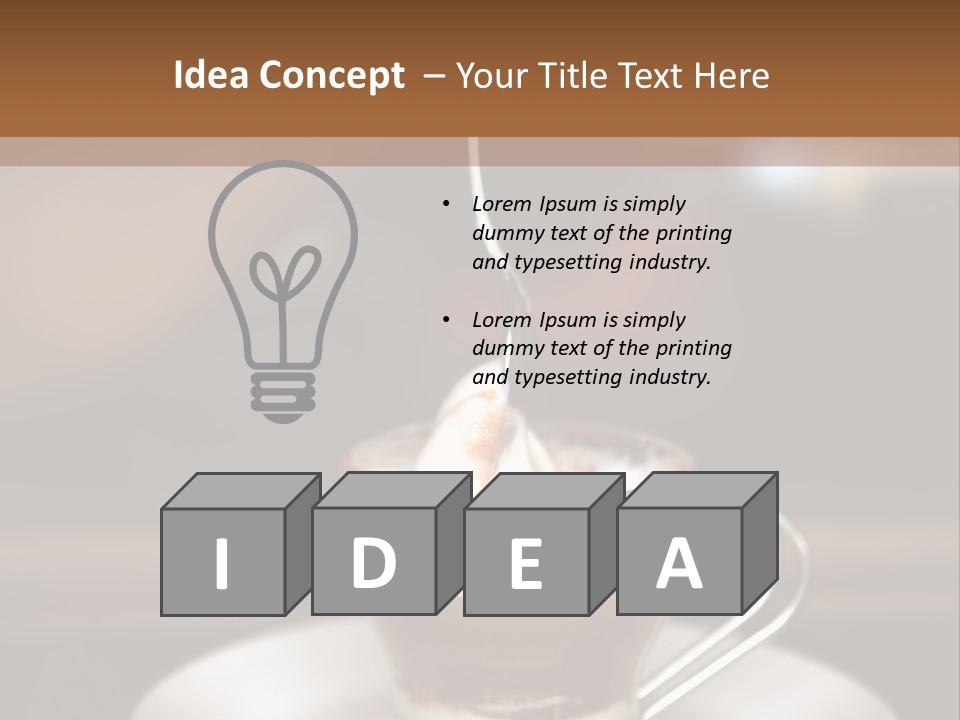 Food Cup Diet PowerPoint Template