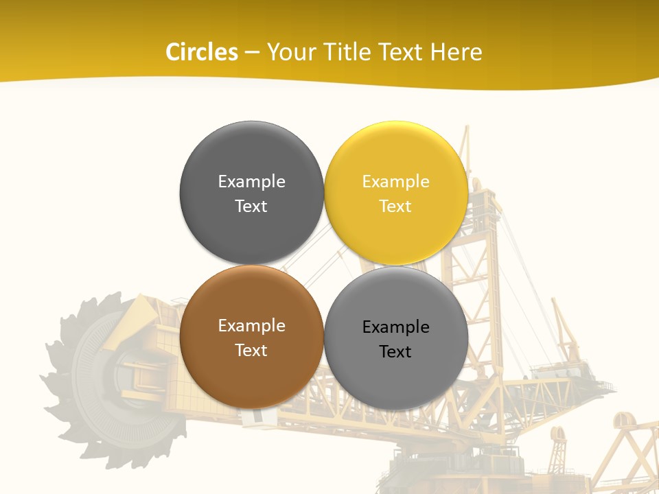 Coal Overweight Factory PowerPoint Template