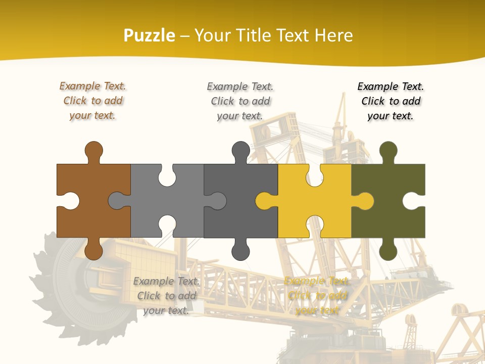 Coal Overweight Factory PowerPoint Template