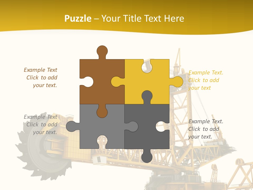 Coal Overweight Factory PowerPoint Template