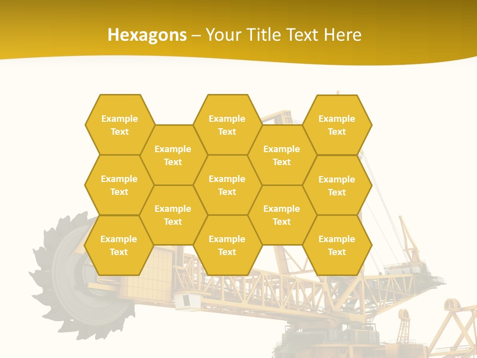 Coal Overweight Factory PowerPoint Template