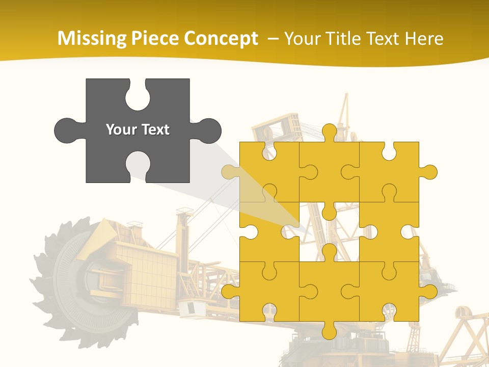 Coal Overweight Factory PowerPoint Template