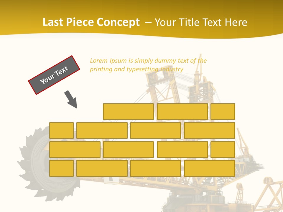 Coal Overweight Factory PowerPoint Template