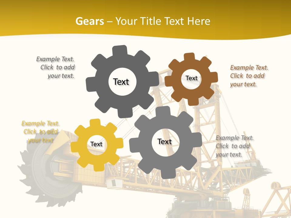 Coal Overweight Factory PowerPoint Template