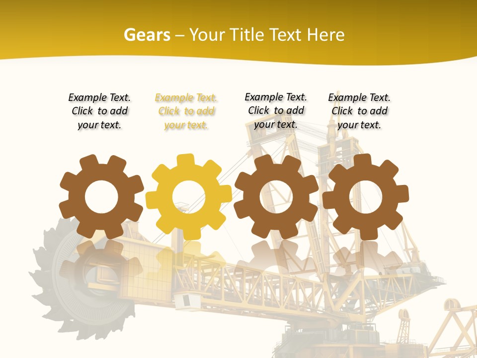 Coal Overweight Factory PowerPoint Template