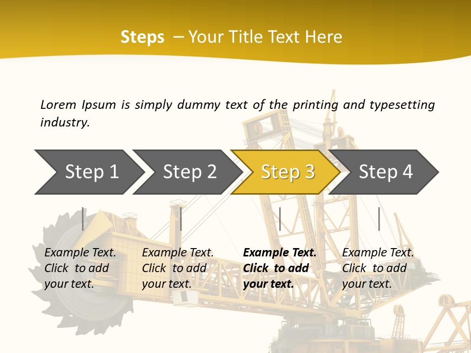 Coal Overweight Factory PowerPoint Template