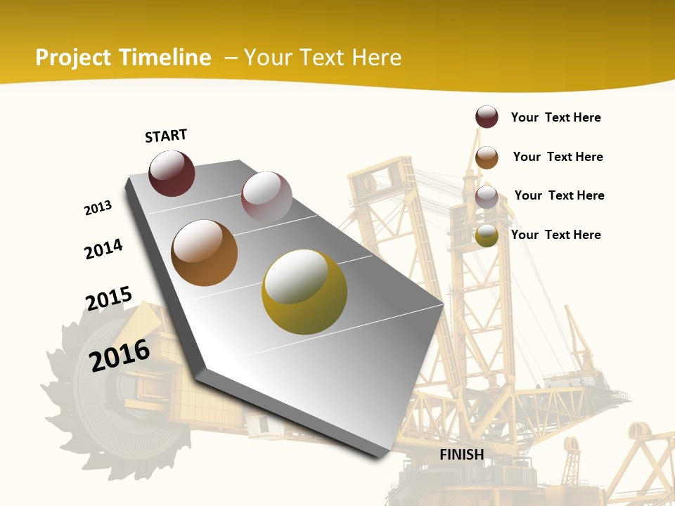Coal Overweight Factory PowerPoint Template