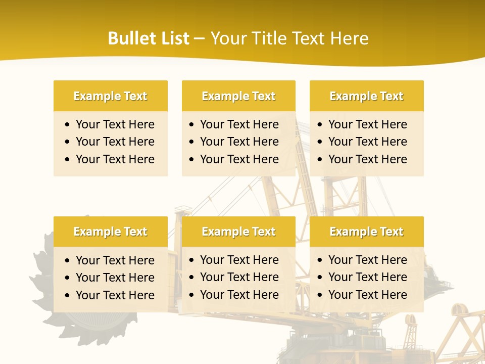 Coal Overweight Factory PowerPoint Template