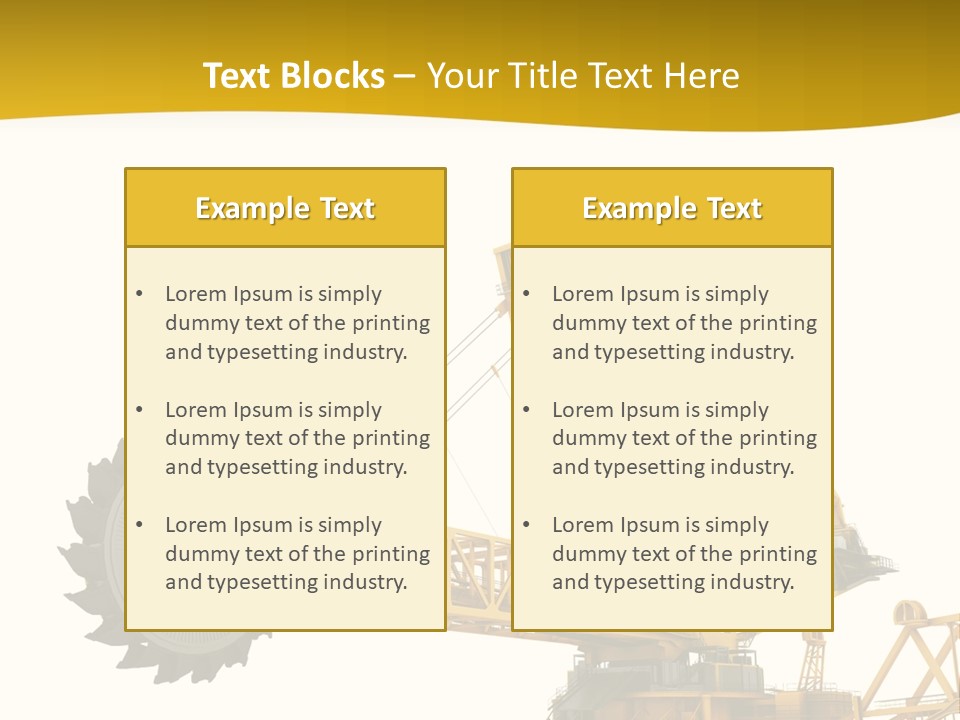 Coal Overweight Factory PowerPoint Template
