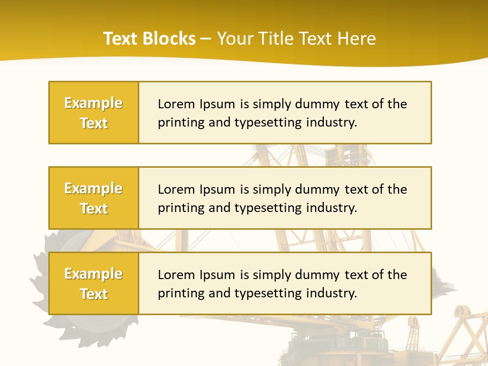 Coal Overweight Factory PowerPoint Template