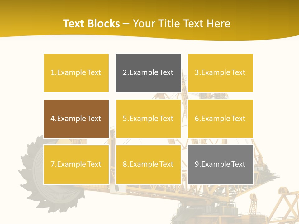 Coal Overweight Factory PowerPoint Template