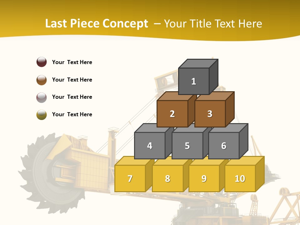 Coal Overweight Factory PowerPoint Template