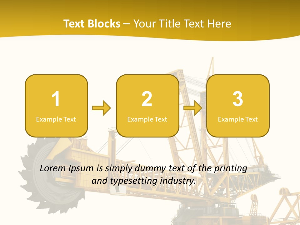 Coal Overweight Factory PowerPoint Template