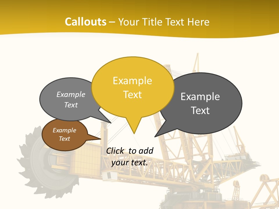 Coal Overweight Factory PowerPoint Template