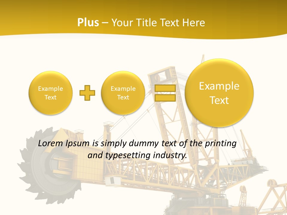 Coal Overweight Factory PowerPoint Template